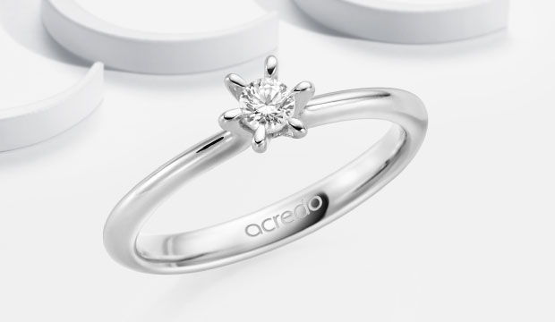 Diamantové šperky z platiny | acredo