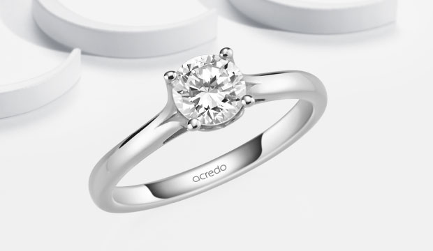 Zásnubní prsteny 0,7 ct s certifikátem | acredo