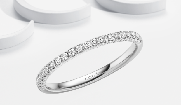 Slim Diamond Eternity Rings | acredo