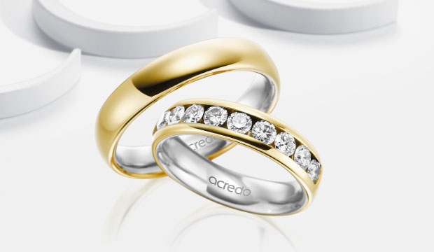 Diamantové snubní prsteny | acredo