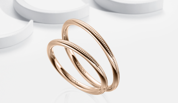 růžové zlaté snubní prsteny